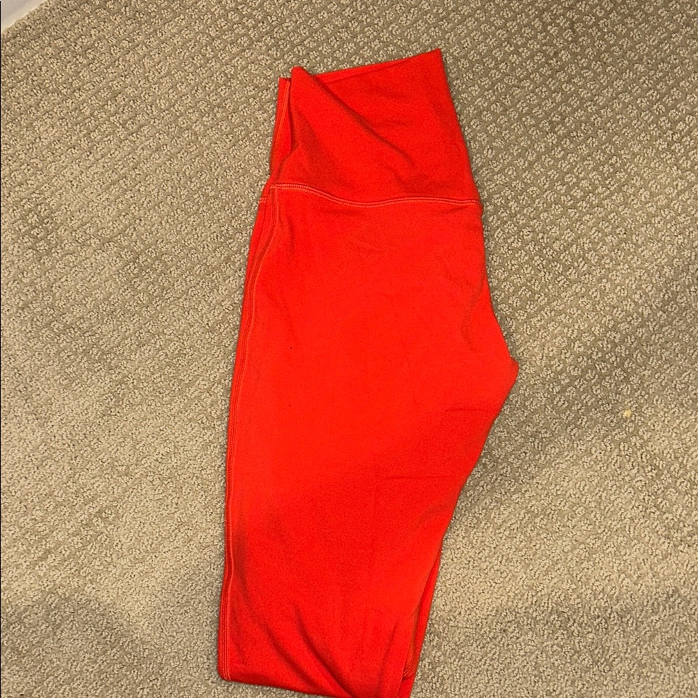 Lululemon Red Leggings size 6